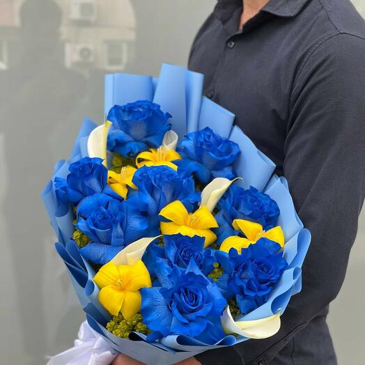 Holland Roses and Holland Tulips Bouquet N-017