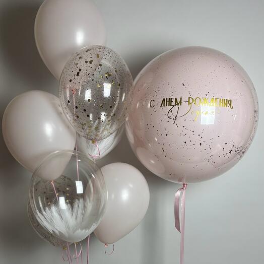 Set of balls "Pink souffle"