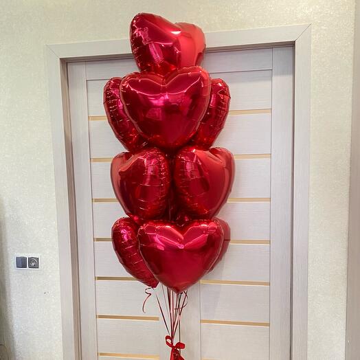 Фонтан из 10 сердец