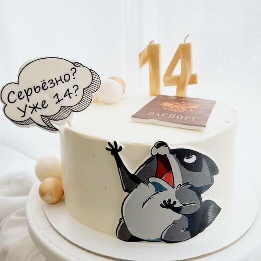Торт на 14 лет