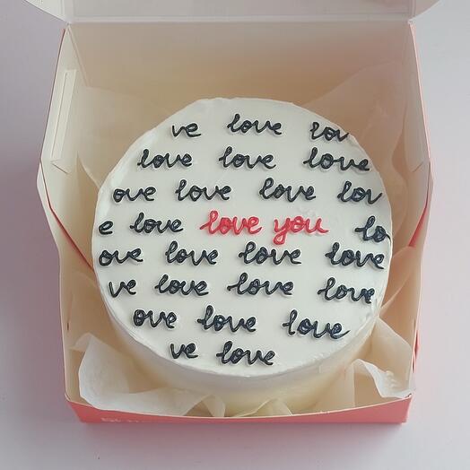 Бенто-торт "love"