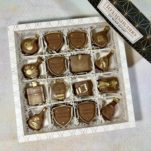 Шоколад ручной работы в подарок мужчине