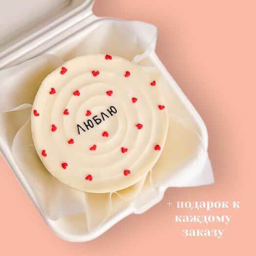 Бенто торт «люблю»