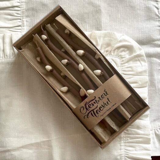 Набор подарочных свечей Веточки вербы