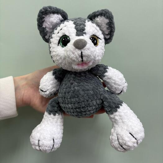 Игрушка Хаски ручной работы