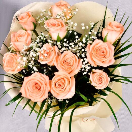 Cool Peach Bouquet