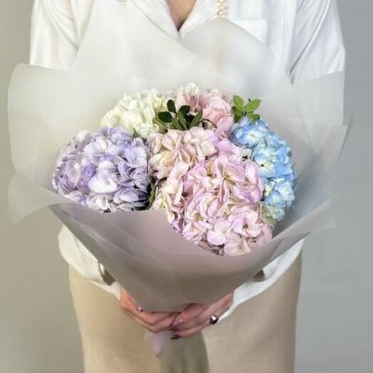 Монобукет из гортензии " Микс"