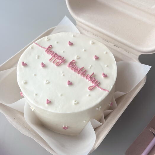 Бенто торт с надписью «happy birthday»