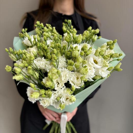 Bouquet 052 (букет из белой эустомы)