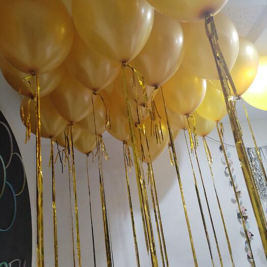 Золотой перламутр на дождике