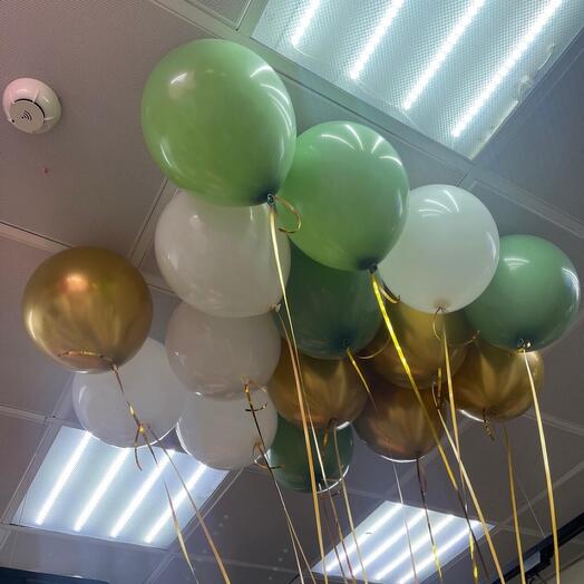 Juego de globos de helio 553-en el techo de la Aceituna ( aerodiseño )