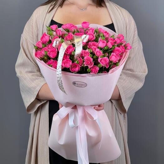 Цветы Букет Art Flowers 7 нежных спрей роз