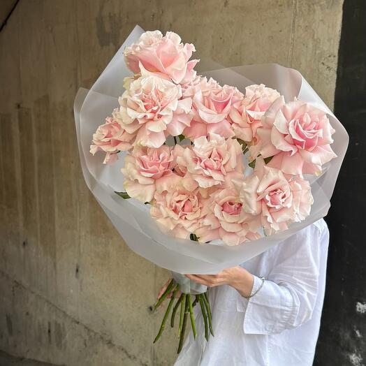 French roses big bouquet