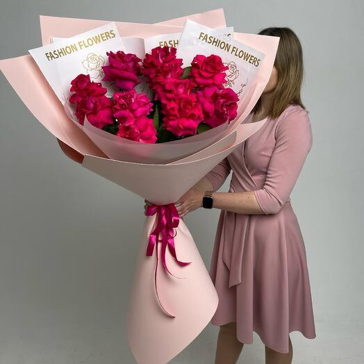 Букет-гигант из ажурных роз