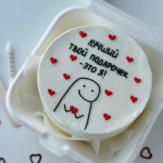 Бенто торт на 23 февраля «лучший твой подарочек»