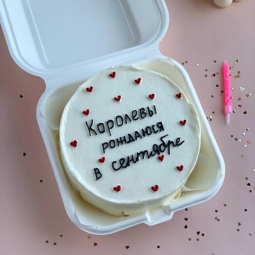 Бенто-торт Королевы рождаются в Сентябре