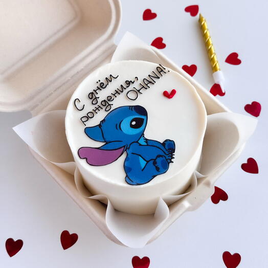 Бенто торт Стич OHANA