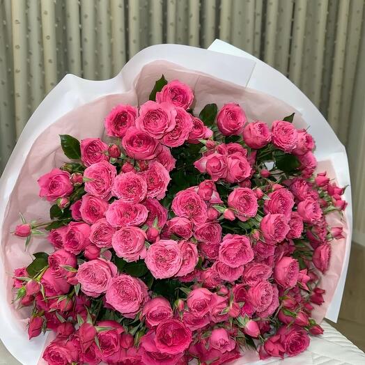 Роза кустовая малиновая 💞