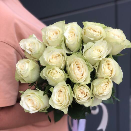 Роза Белая 15 шт Кения