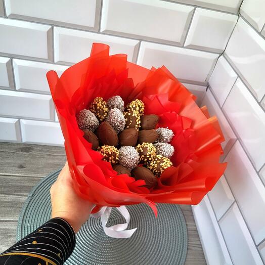 Букет Клубника в молочном шоколаде