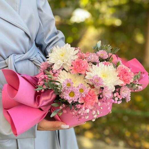 Цветочная композиция «Сладкая девочка»💕