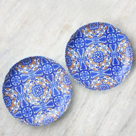 Набор тарелок "Beautiful patterns" 2 шт, плоские, большие 26 см