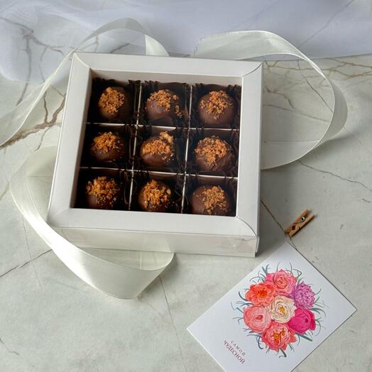 Трюфели с изюмом в молочном шоколаде