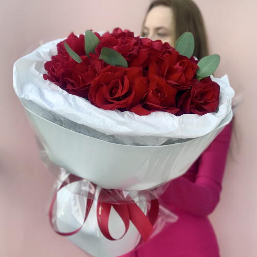 Букет «Французский поцелуй» роза  15 шт