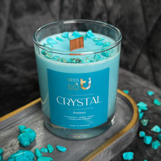 Аромасвеча CRYSTAL - бирюза