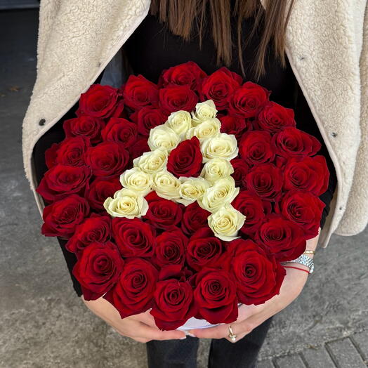 Roses in a box with letter