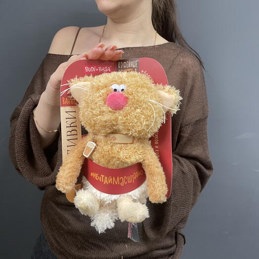 Мягкая игрушка « кофейный кот кортадо»