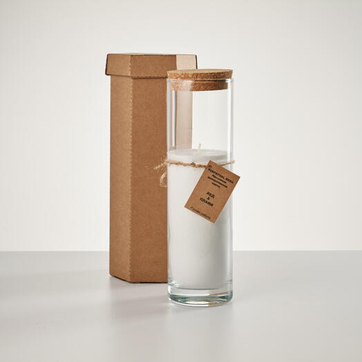 «Лед и пламя» интерьерная декоративная насыпная свеча