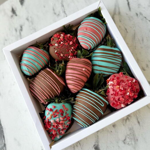 Strawberries in Belgian chocolate 9 pieces
