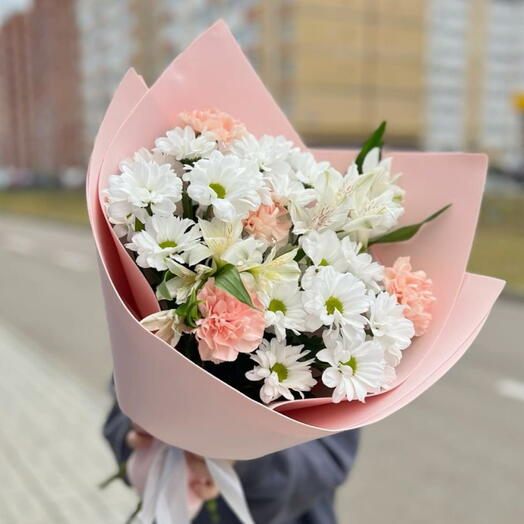 Букет Ванильное сердце