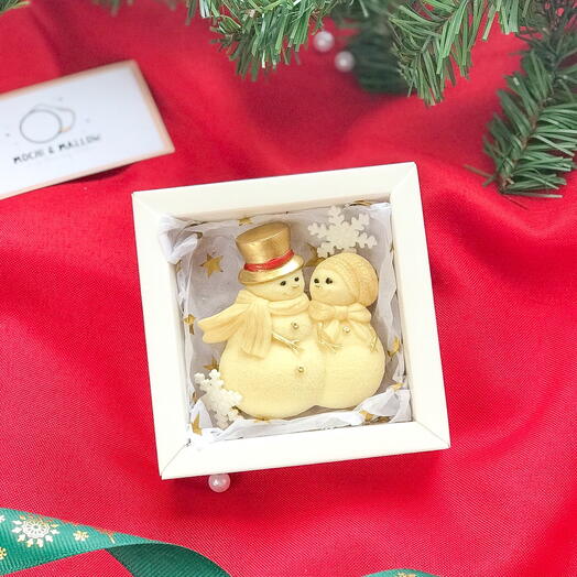 Шоколадная фигурка из бельгийского шоколада «Снеговички»