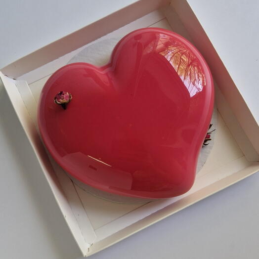 Муссовый торт сердце Ягодный йогурт