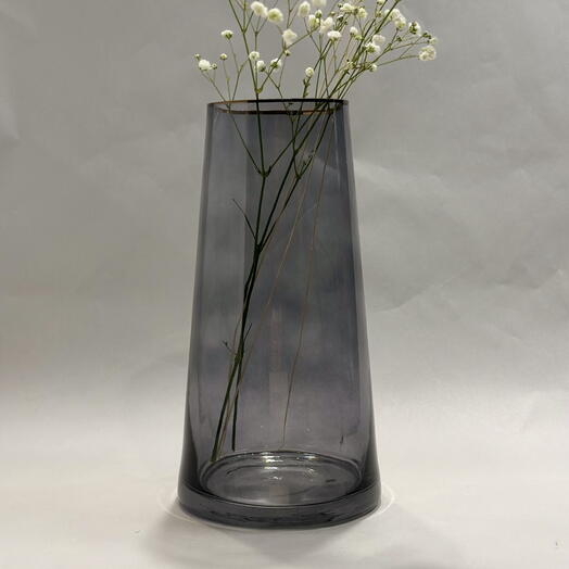 Ваза из серо-синего стекла