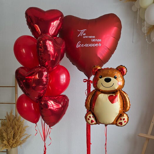 Шары для девушки 14 февраля  Манифест Любви