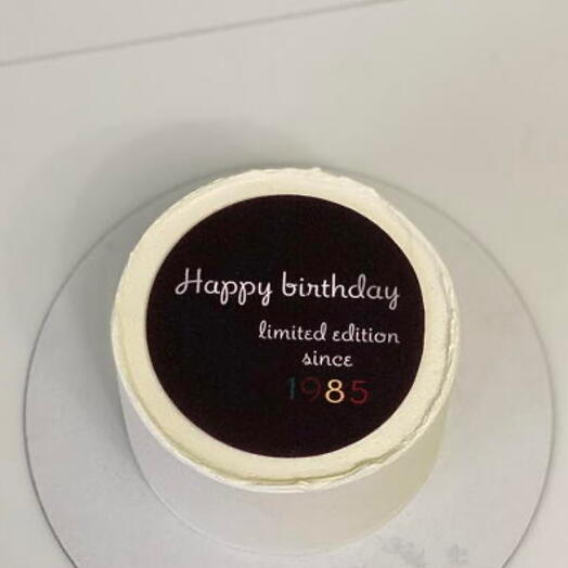 Торт для мужчины Happy birthday limited edition since 1985