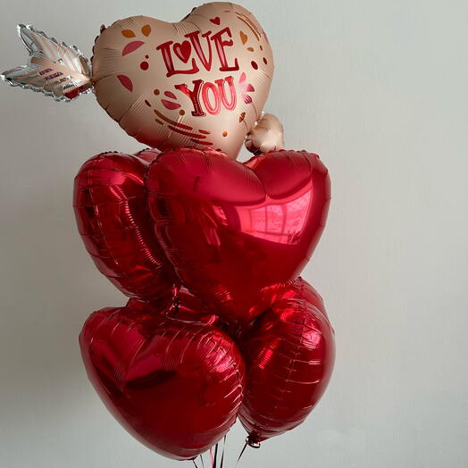 Набор Шаров сердца Love you