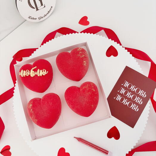 Муссовые пирожные для любимого человека на 14 февраля️️