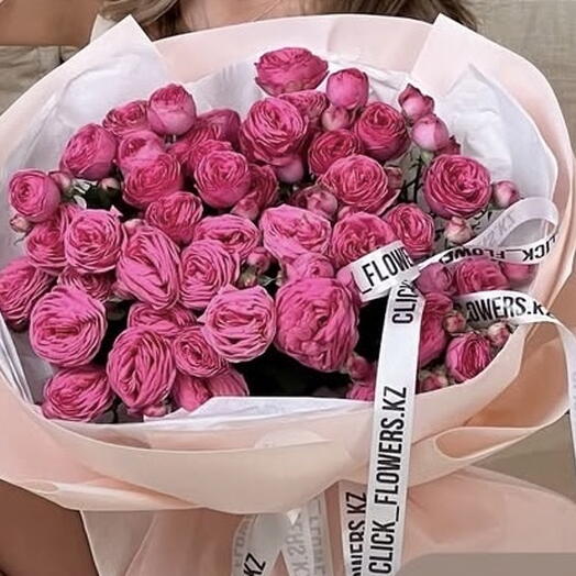 Пион тәрізді бұтасты раушан гүлдері M