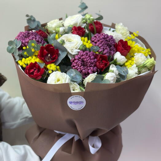 Микс букет с тюльпанами💐