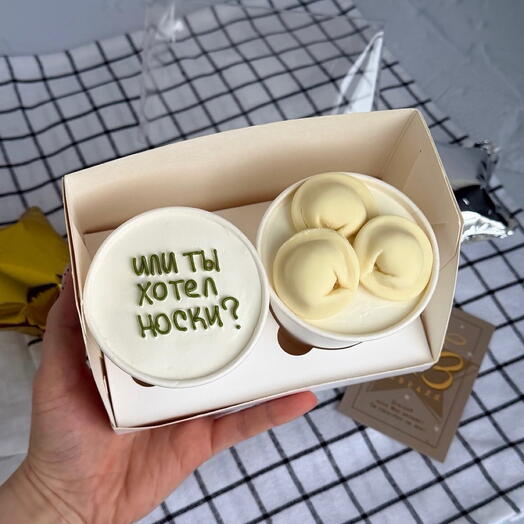 Торт в стакане\cake to go «пельмени»