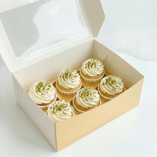 Cupcakes с фисташкой, 6 штук