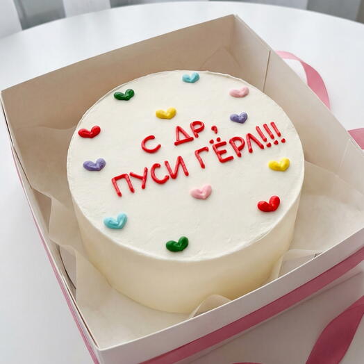 Прикольный бенто-торт для подруги «С ДР