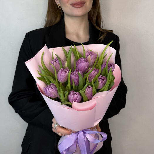 Букет пионовидных тюльпанов