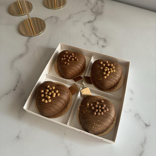 Пирожное «Картошка» в виде сердце в бельгийском шоколаде