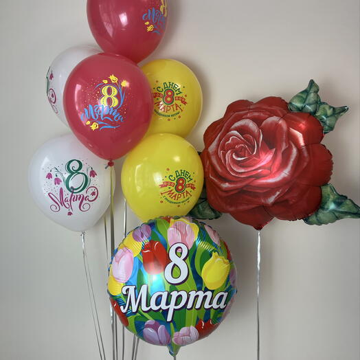 Воздушные шары на 8 марта (3)