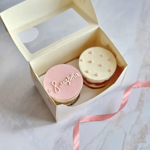 Cake to go, кейк ту го, торт в стакане 8 марта